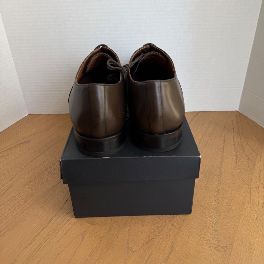 Allen Edmonds Brady Oxford Men Size 13D Olive Green Leather Cap‎ Toe 5935 - Picture 9 of 13